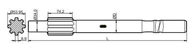 착암기를 위한 우수한 강철 반대로 피로 Cop1238 T38 T45 T51 교련 정강이 접합기