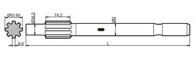 착암기를 위한 우수한 강철 반대로 피로 Cop1238 T38 T45 T51 교련 정강이 접합기