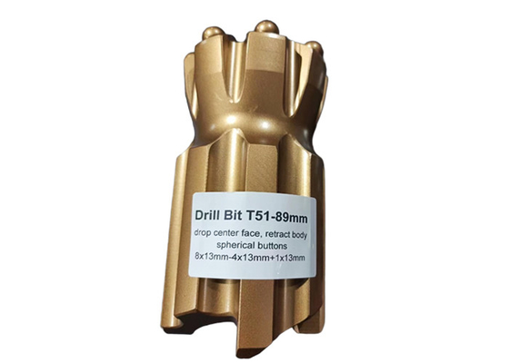 T51-89mm 리트랙 텅프스텐 탄화물 드릴 비트