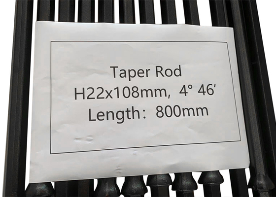 H22x108mm Taper Drill Steel Rod 4/6/7/11/12 Degree Length 800mm for Top Hammer Drilling