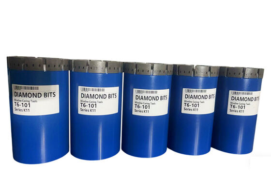 모든 사이즈 사용 가능한 매우 단단한 암반 드릴링용 T6 시리즈 함침 다이아몬드 코어 비트