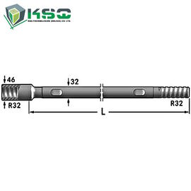 R32 속도 막대 R32 둥근 32-R32 내뿜는 구멍 9.2 mm 렌치 편평한 25.4 mm