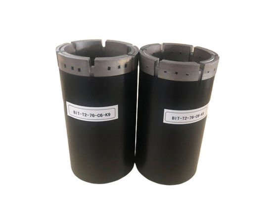지질 공학 핵심 드릴링을 위한 T2-76mm 임프레그네이티드다이아몬드 코어 BIT