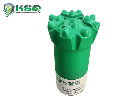 T38 64 밀리미터 2.5 "  장공 / 계단 천공 나선부 버튼 비트