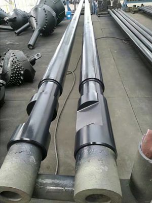 4" Threaded Steel DTH Drilling Tools Length R3 13.5 Meters With Wrench Flat