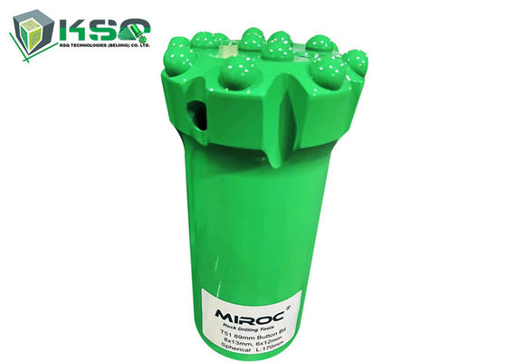 T51 89 밀리미터 버튼 드릴 비트 텅스텐 카바이드 / 14 버튼은 빠져 나아갔습니다