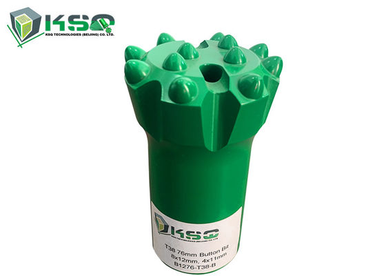긴 서비스 라이프는 T38개의 나선부 버튼 비트 지름 76 밀리미터를 해냅니다