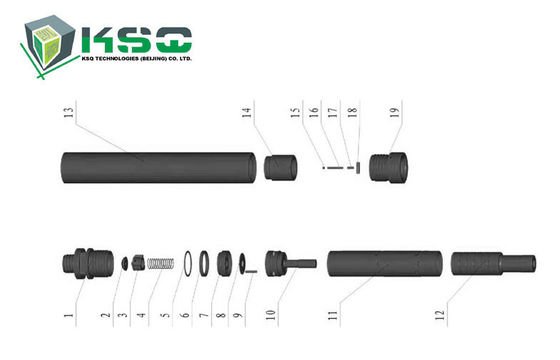 DTH 드릴링 공구 소유 열처리 과정 DTH90-I 망치
