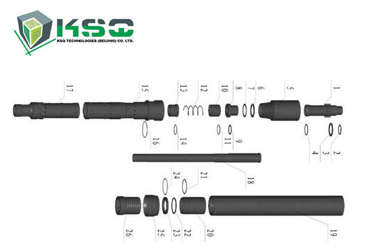 CNC 맷돌로 가는 착암기는 채광을 위한 우물 드릴링 교련 막대를 도구로 만듭니다