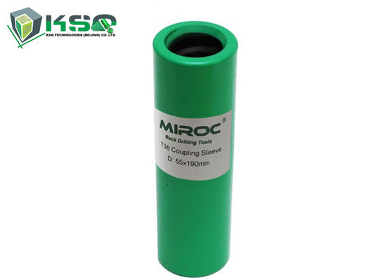 긴 구멍 교련 연결 소매 T38 T45 R51 가득 차있는 교량은 71mm 직경을 실을 꿰었습니다