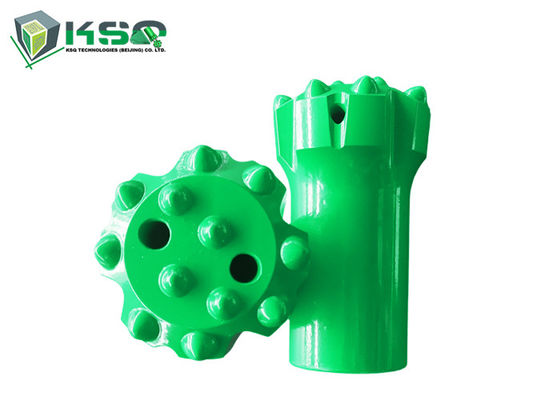 최고 해머 드릴링을 위한 12개의 단추 편평한 얼굴 직경 76mm T45 드릴용 날