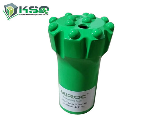 튼튼한 평면 모양 T38 76mm 버튼 착암기용 날