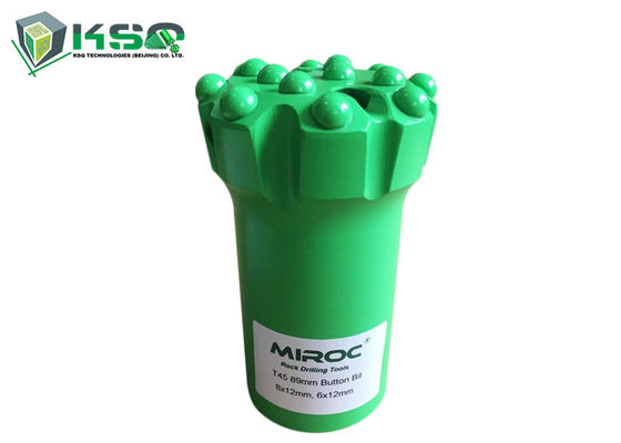 장구멍 천공 89 밀리미터 지름 버튼 드릴 비트 동안 탄도 / 둥근 T45